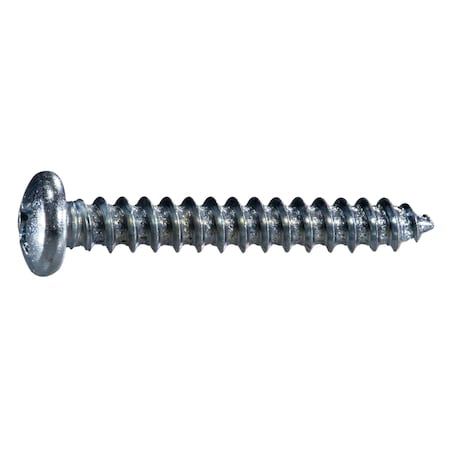 Midwest Fastener Sheet Metal Screw, #14 x 1-3/4 in, Zinc Plated Steel Pan Head Phillips Drive, 100 PK 54860